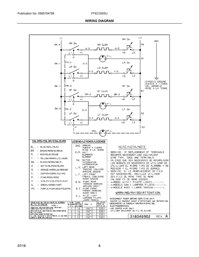 Diagram for FFEC3005UWA