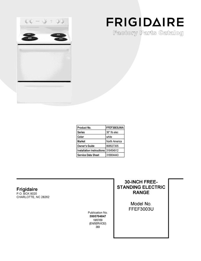 Diagram for FFEF3003UWA