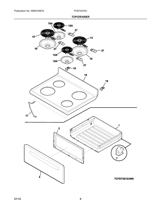 Diagram for FFEF3016UWA
