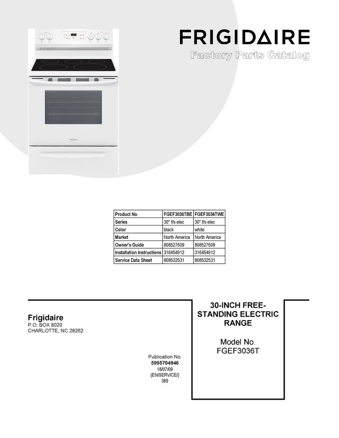 Diagram for FGEF3036TWE