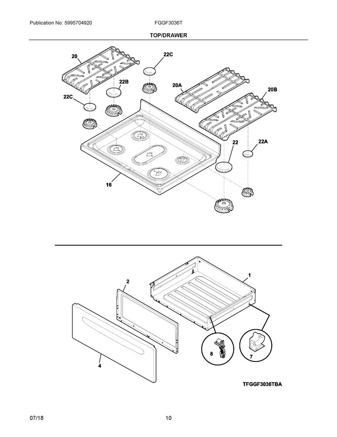 Diagram for FGGF3036TWB