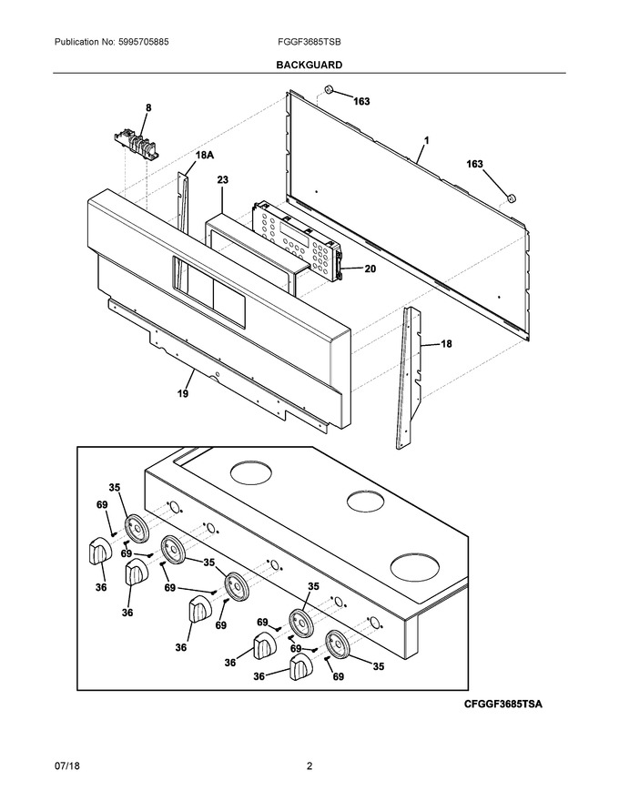 Diagram for FGGF3685TSB