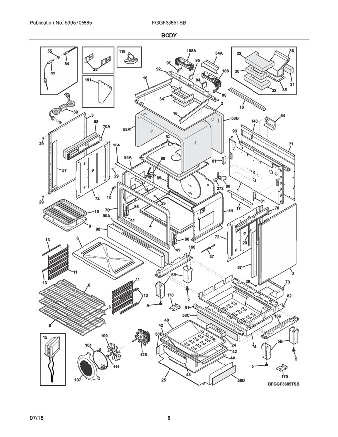 Diagram for FGGF3685TSB