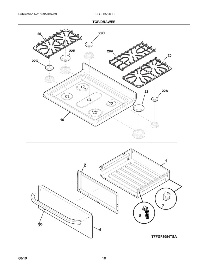 Diagram for FFGF3056TSB
