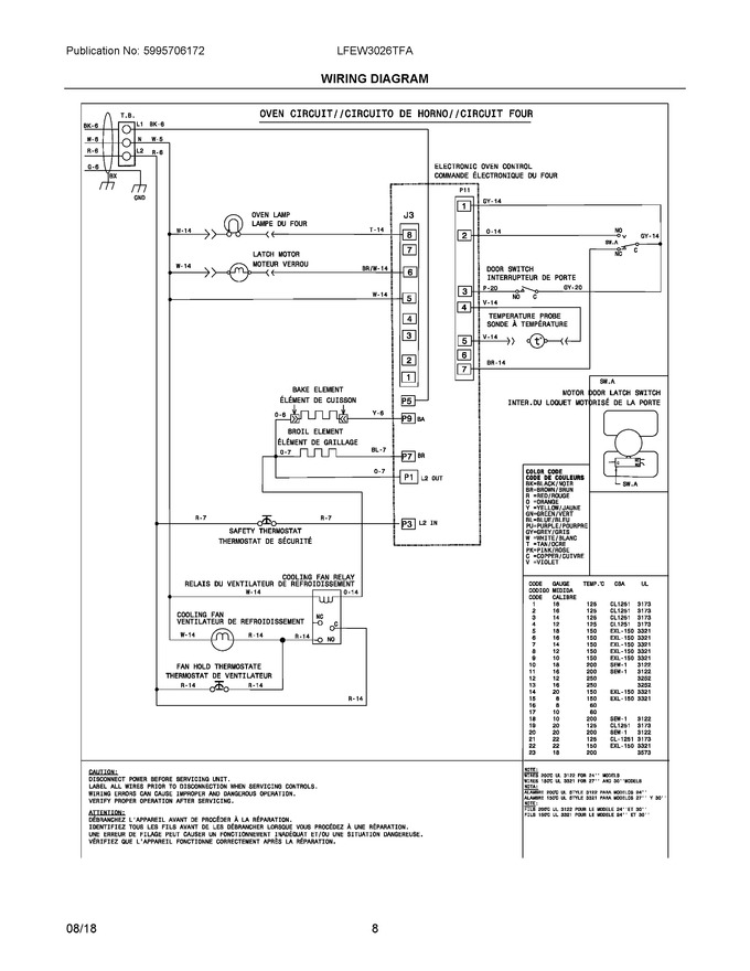 Diagram for LFEW3026TFA