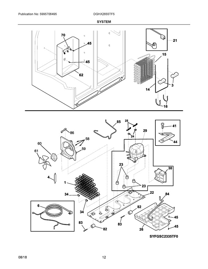 Diagram for DGHX2655TF5
