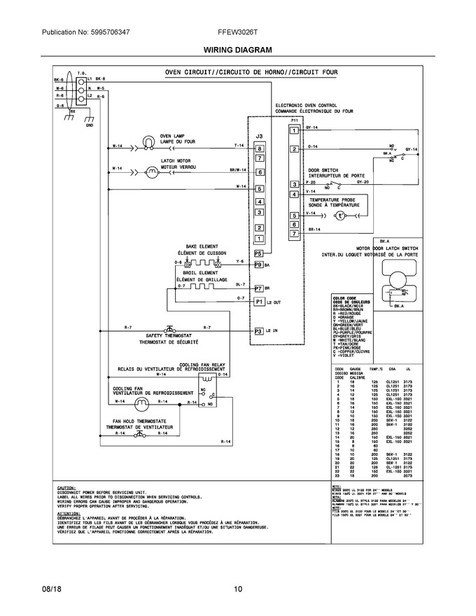 Diagram for FFEW3026TWC