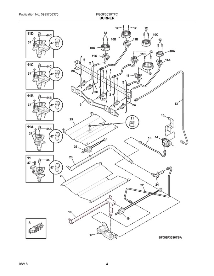 Diagram for FGGF3036TFC