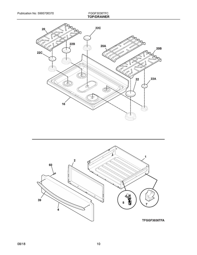Diagram for FGGF3036TFC