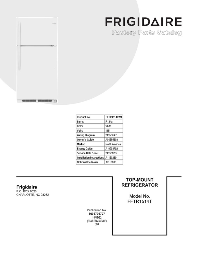 Diagram for FFTR1514TW1