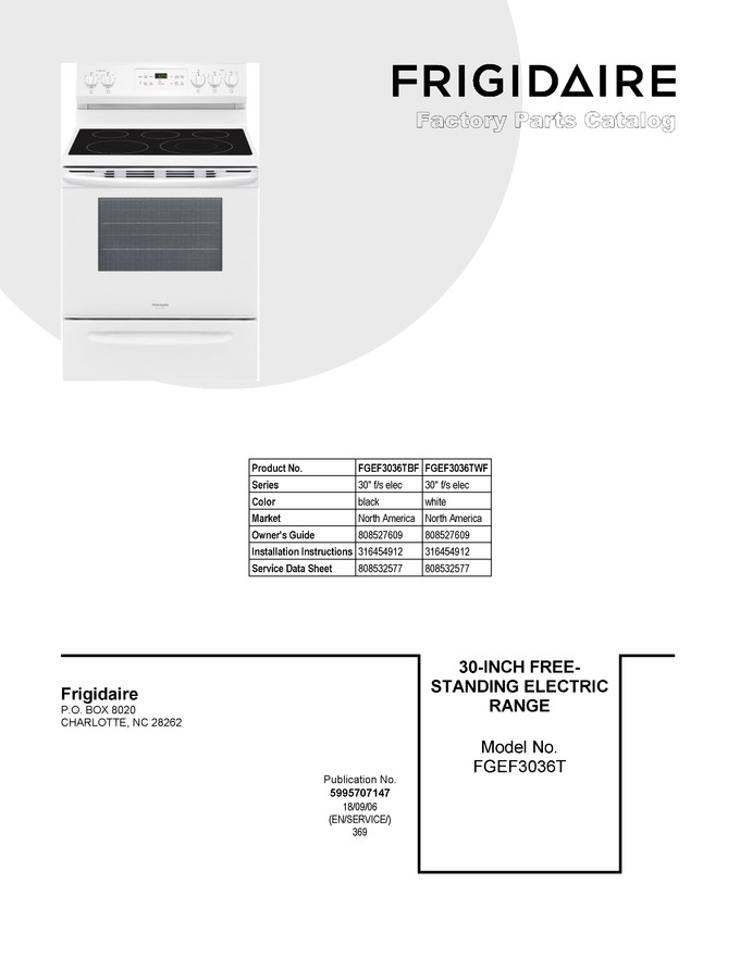 Diagram for FGEF3036TWF