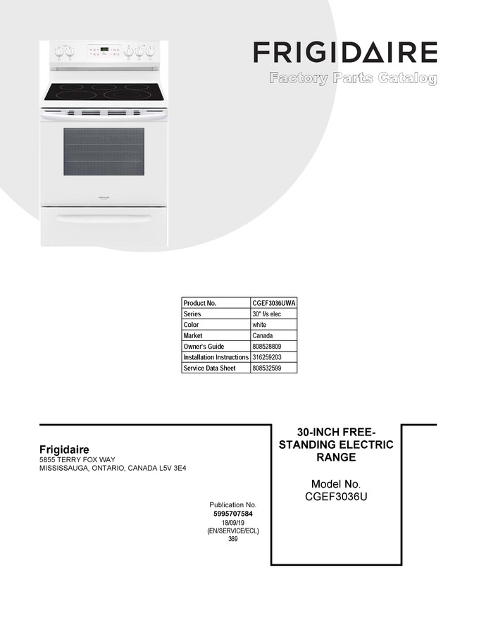 Diagram for CGEF3036UWA