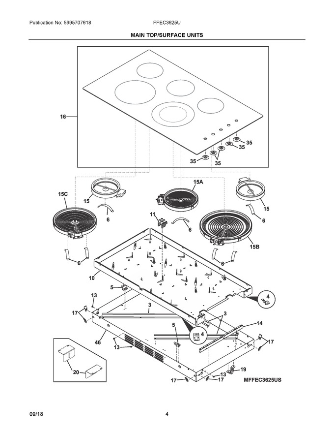 Diagram for FFEC3625UB