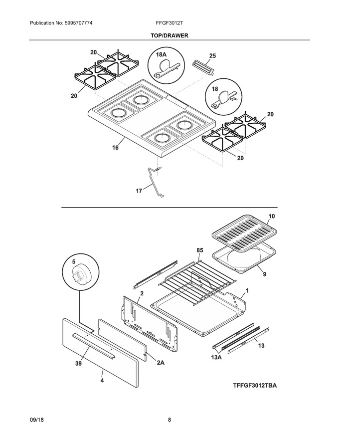 Diagram for FFGF3012TWA