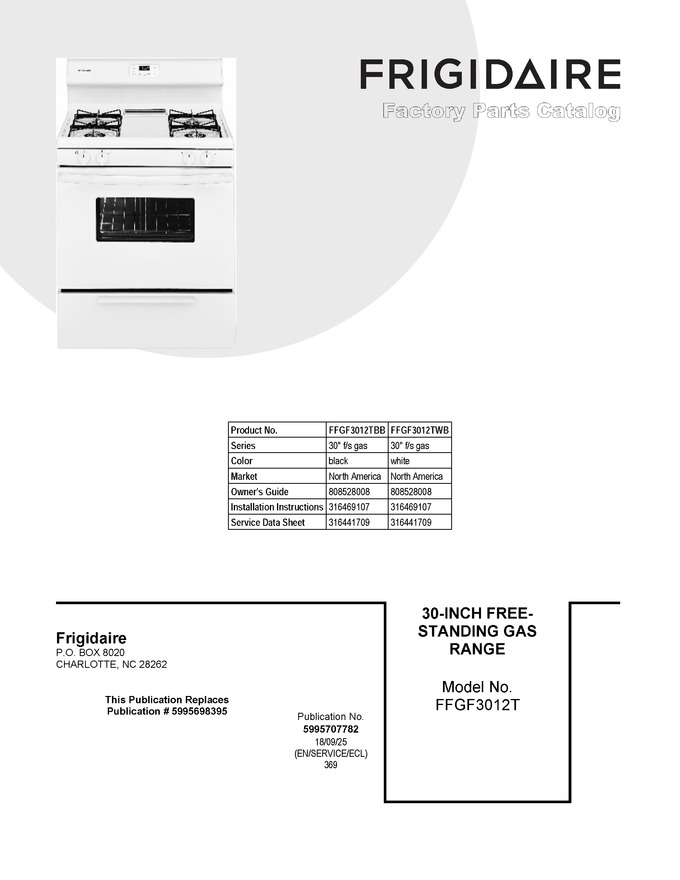 Diagram for FFGF3012TWB