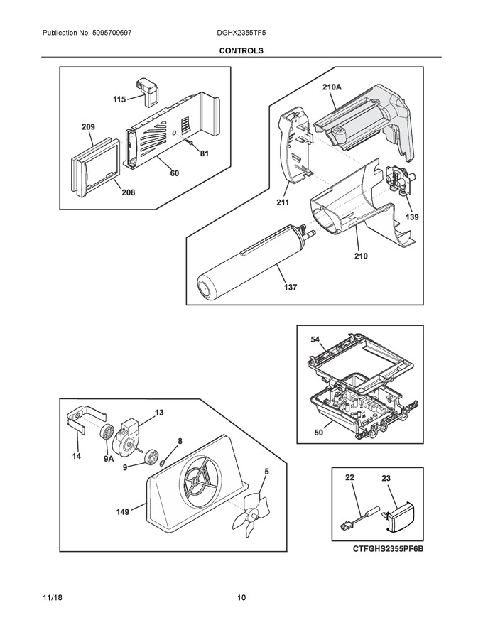 Diagram for DGHX2355TF5