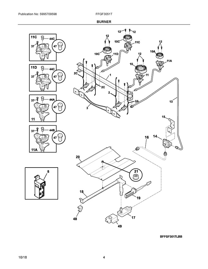 Diagram for FFGF3051TWA