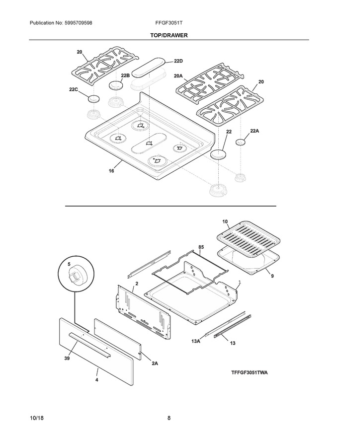 Diagram for FFGF3051TBA