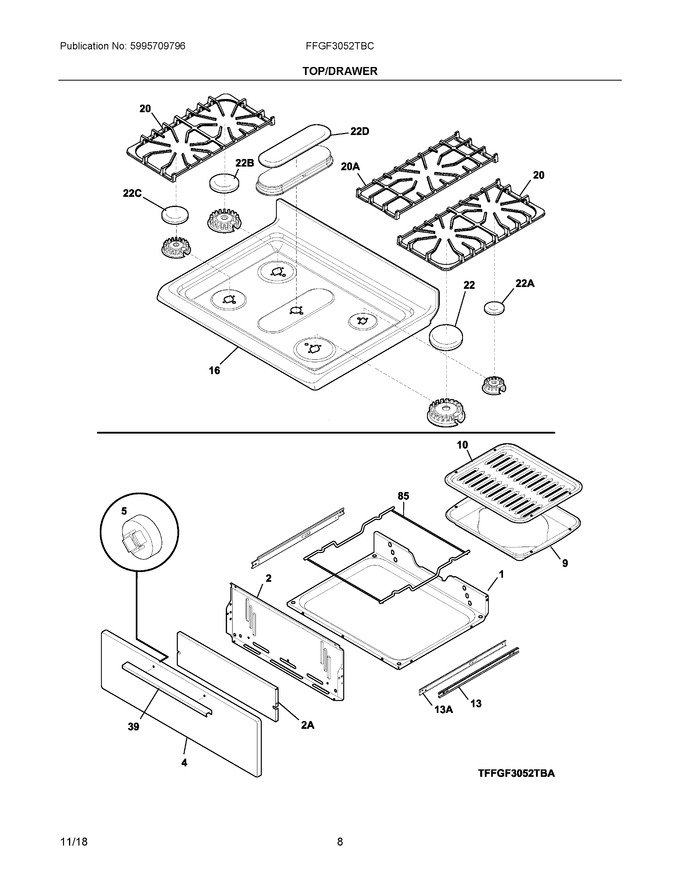 Diagram for FFGF3052TBC