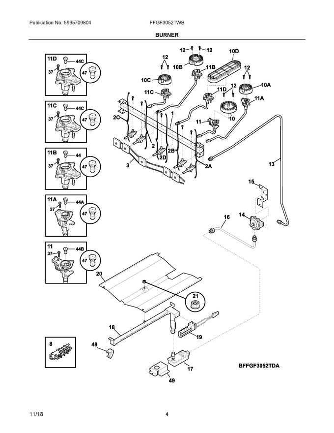 Diagram for FFGF3052TWB
