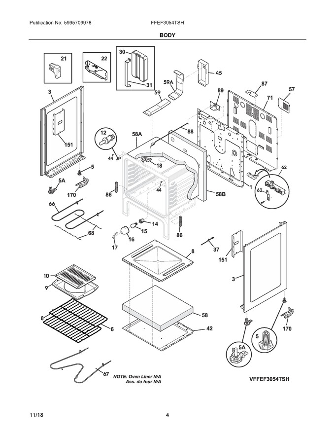 Diagram for FFEF3054TSH