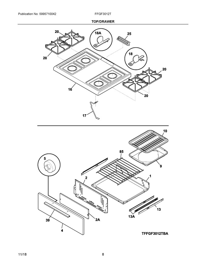 Diagram for FFGF3012TWC