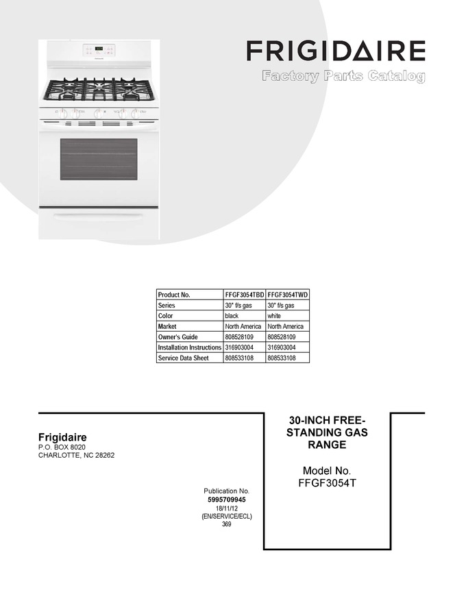 Diagram for FFGF3054TBD