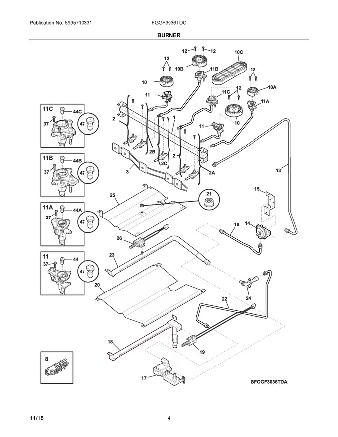 Diagram for FGGF3036TDC