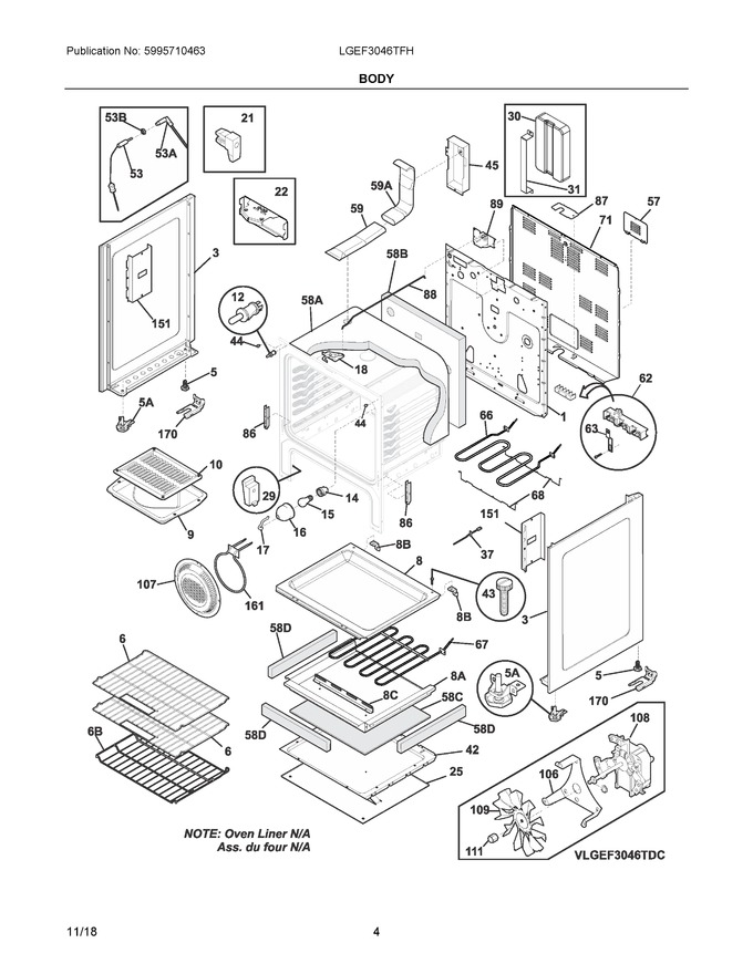 Diagram for LGEF3046TFH