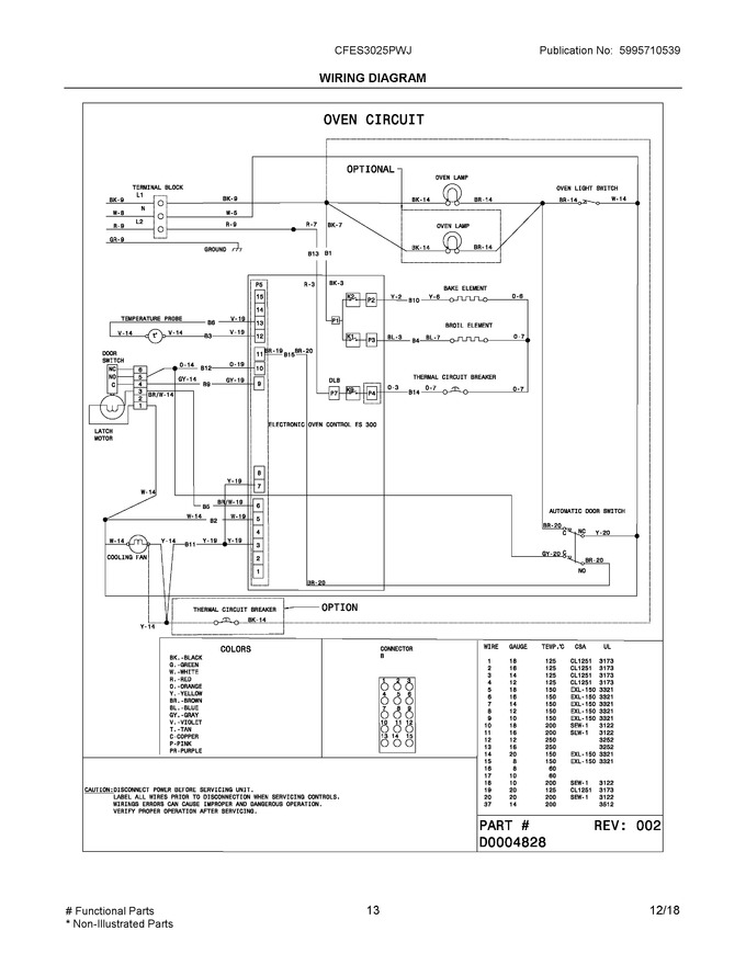 Diagram for CFES3025PWJ