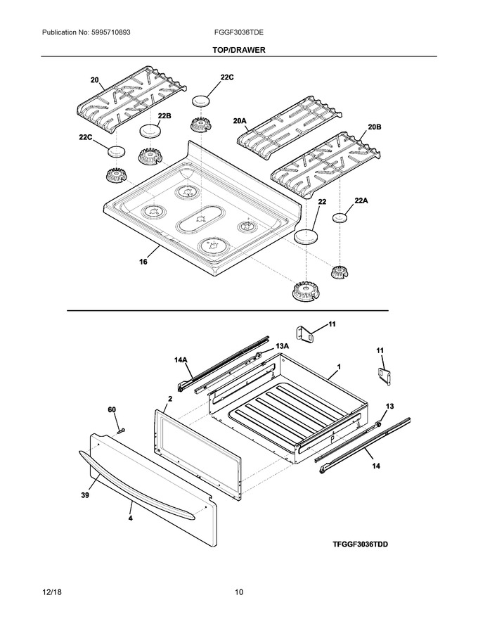 Diagram for FGGF3036TDE