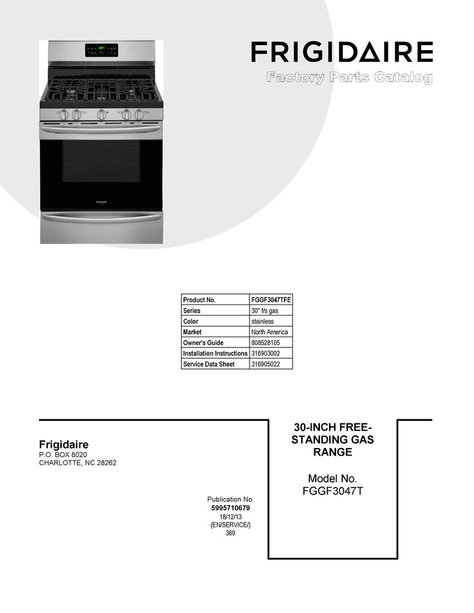Diagram for FGGF3047TFE