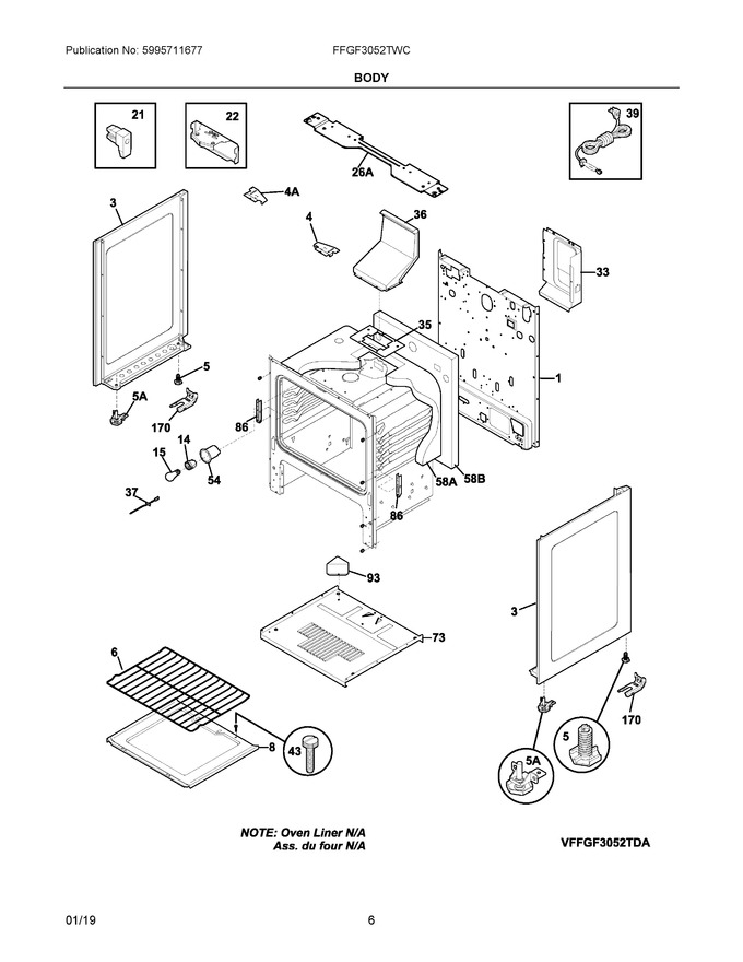 Diagram for FFGF3052TWC