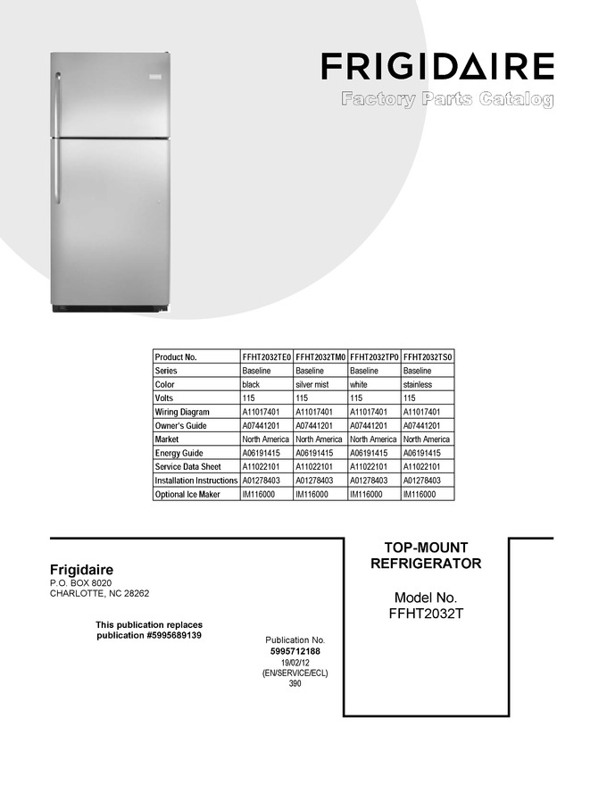 Diagram for FFHT2032TS0