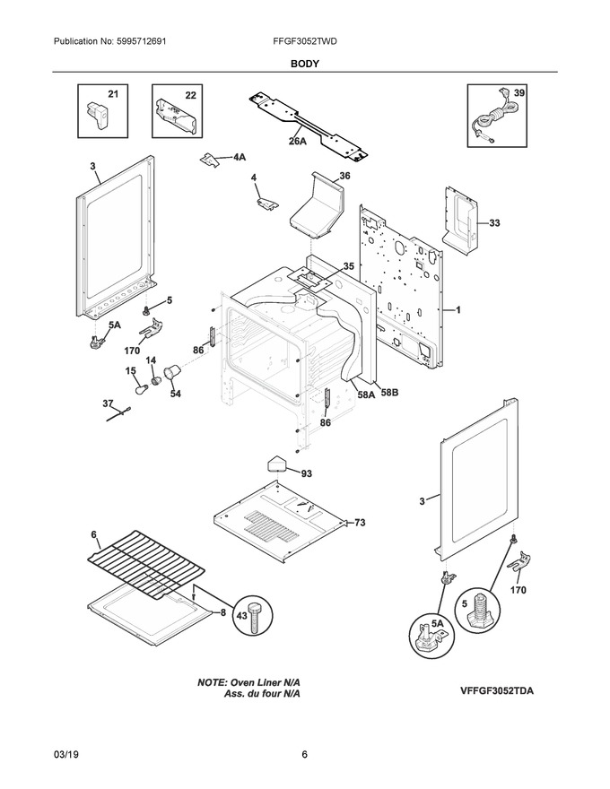 Diagram for FFGF3052TWD