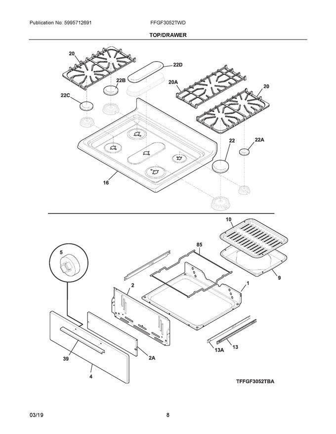 Diagram for FFGF3052TWD