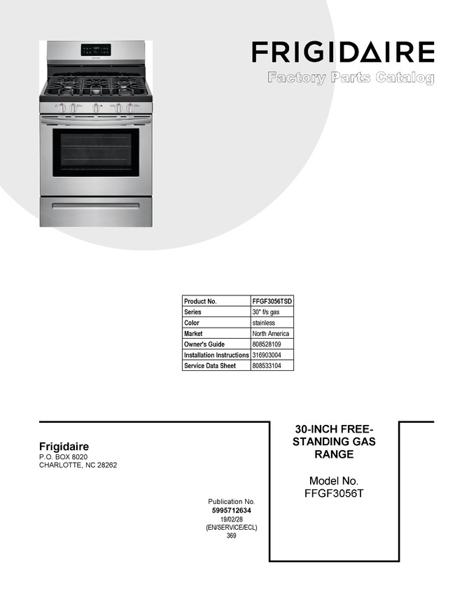 Diagram for FFGF3056TSD