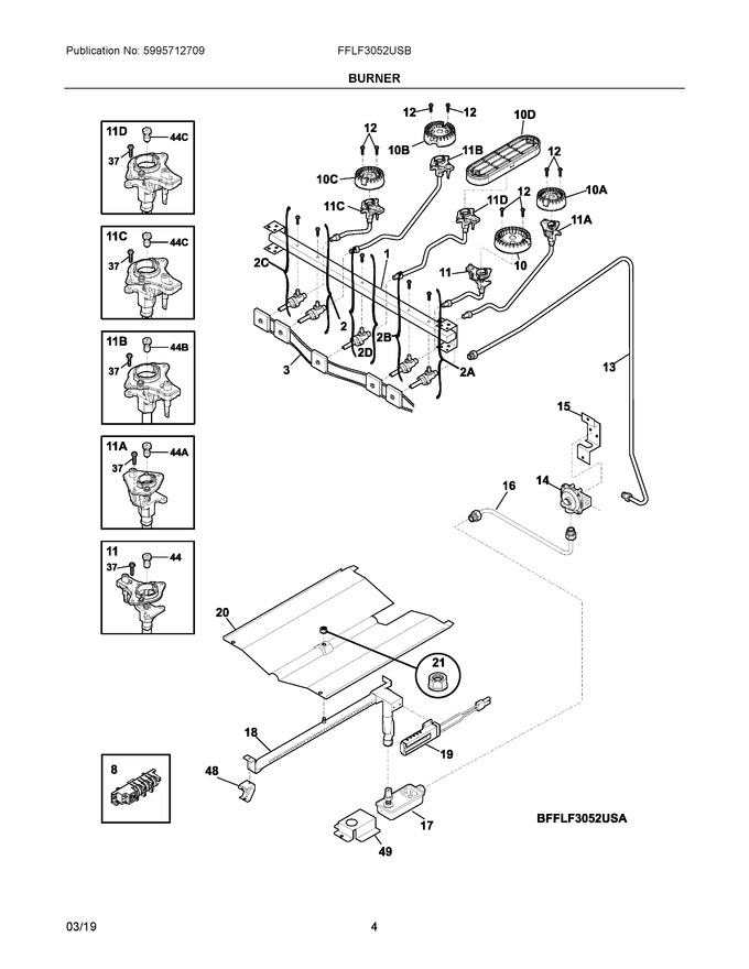 Diagram for FFLF3052USB