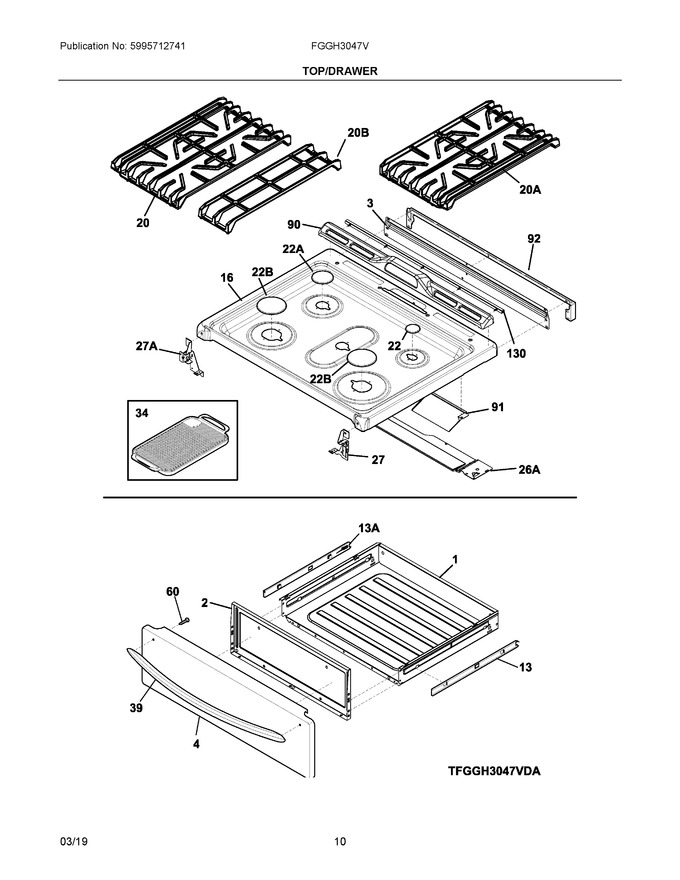 Diagram for FGGH3047VFA