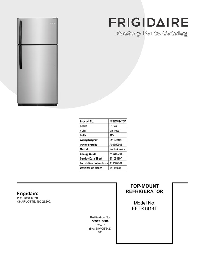 Diagram for FFTR1814TS7
