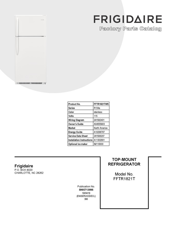 Diagram for FFTR1821TW5