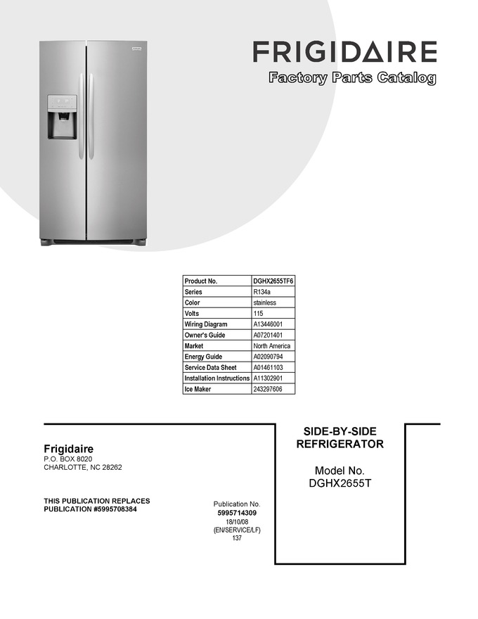 Diagram for DGHX2655TF6