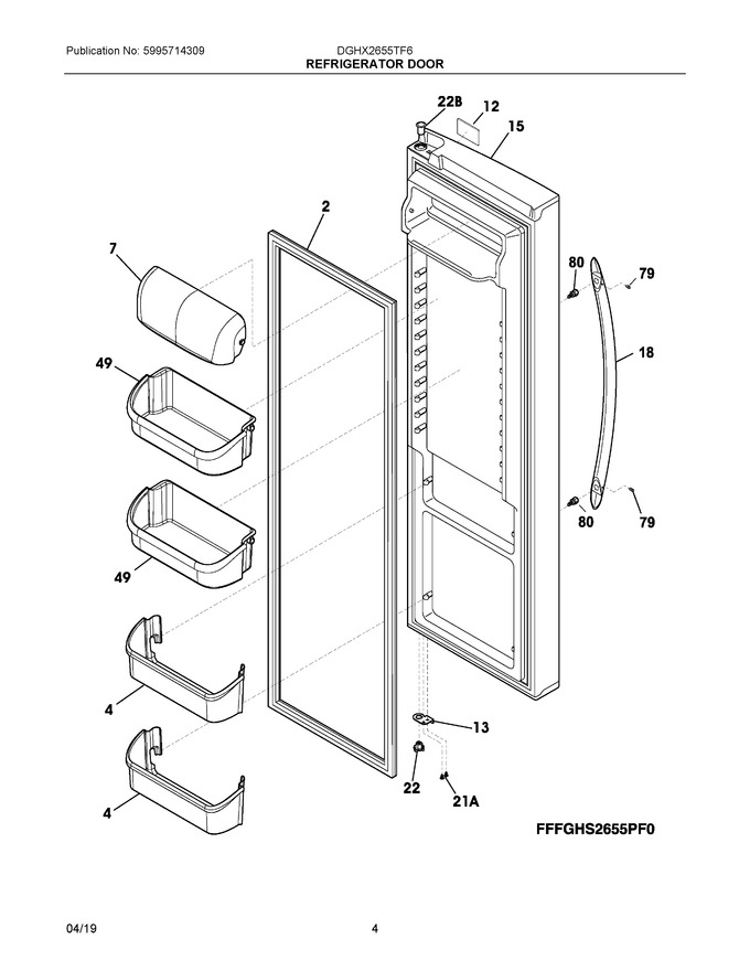Diagram for DGHX2655TF6