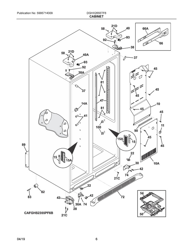 Diagram for DGHX2655TF6