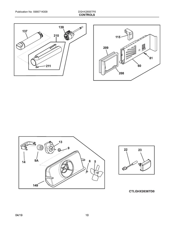 Diagram for DGHX2655TF6