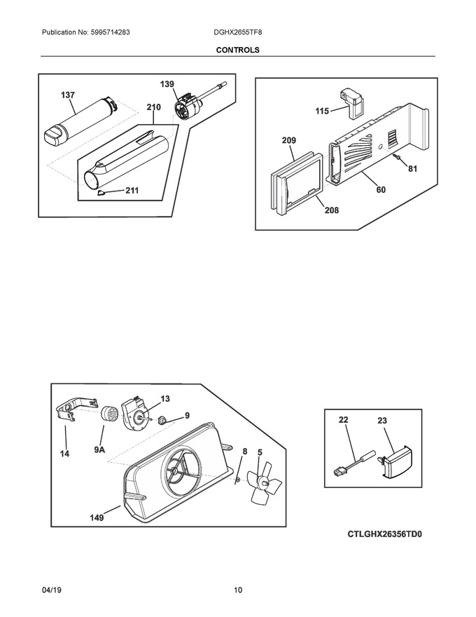 Diagram for DGHX2655TF8