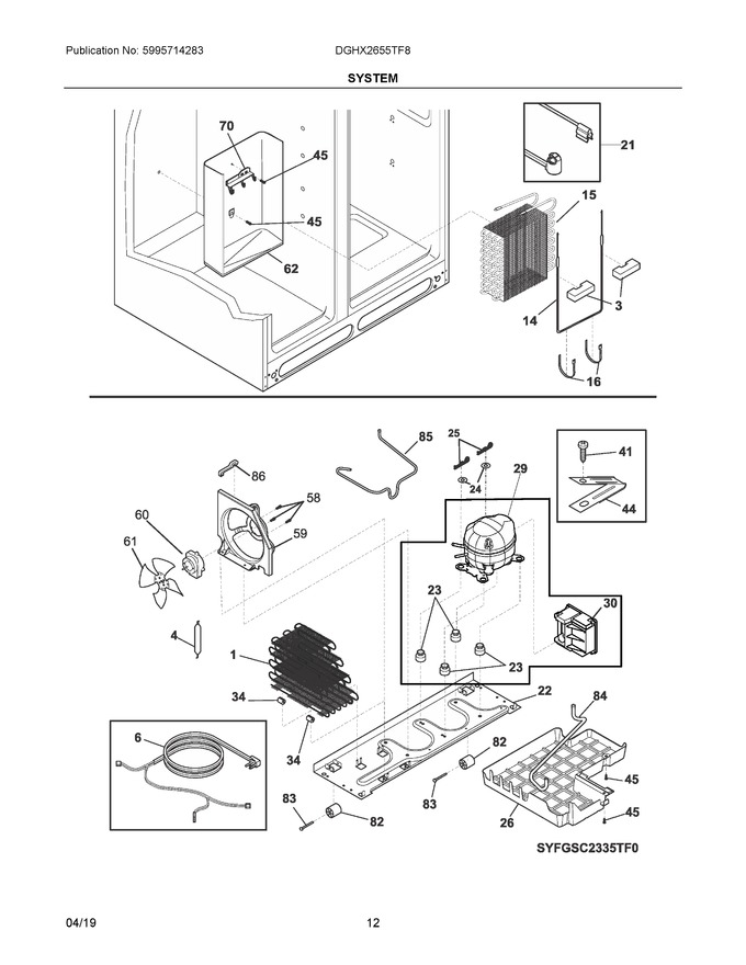 Diagram for DGHX2655TF8
