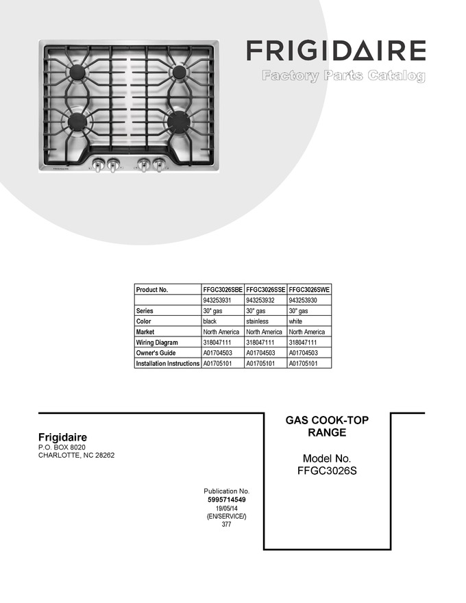 Diagram for FFGC3026SBE