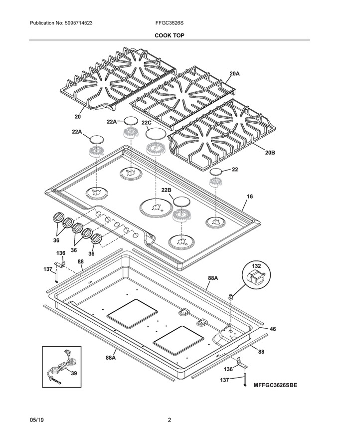 Diagram for FFGC3626SSE