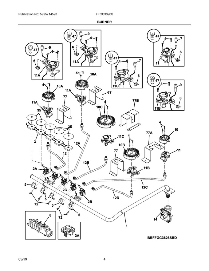 Diagram for FFGC3626SBE